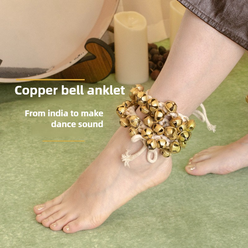 Musical Instrument Indian - ชาติพันธุ์อินเดียเต้นรํา Handmade เท้า Bells Sound Therapy