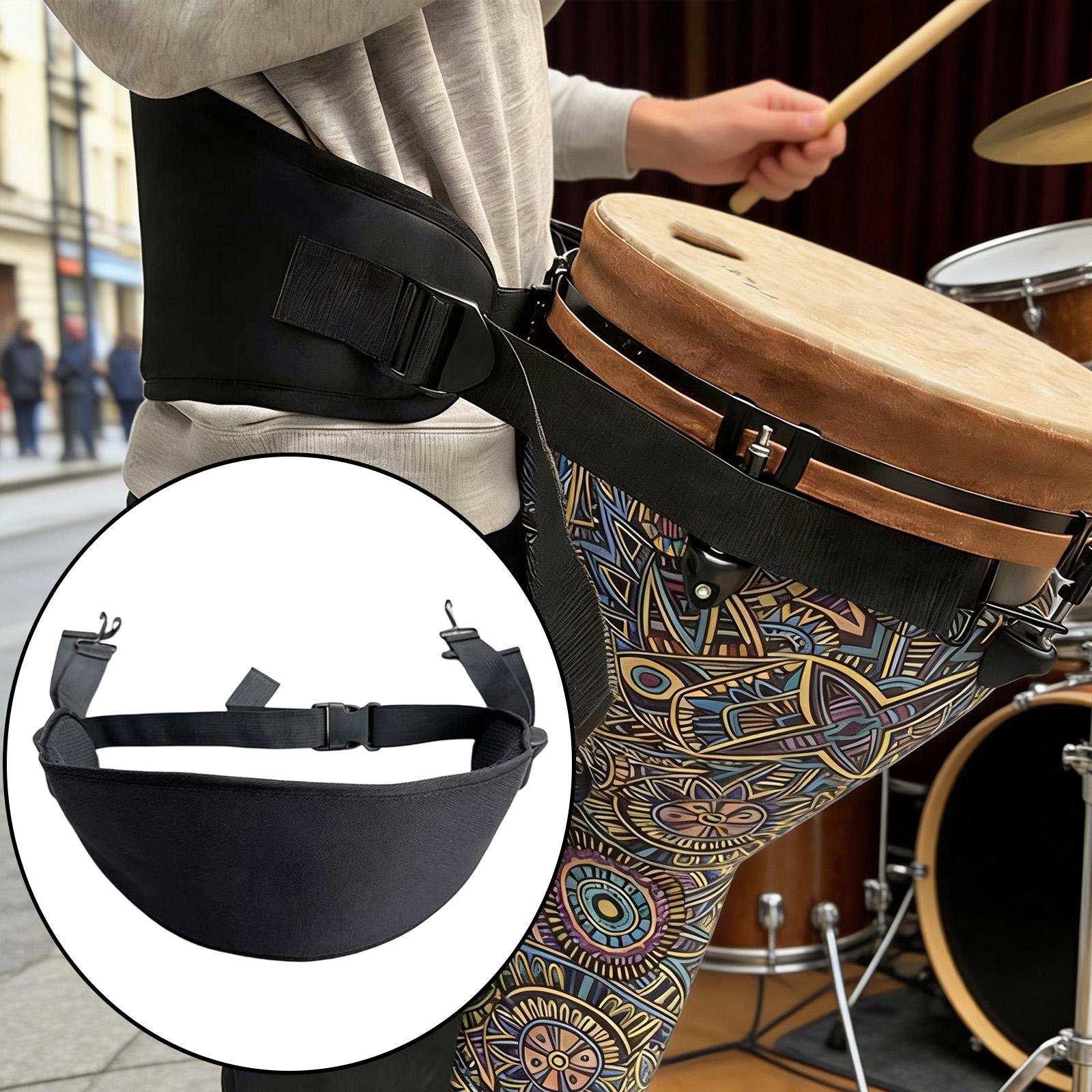 Musical Instrument Djembe - สายรัดเอวเจมเบ แบบพกพา ใช้แทนอะไหล่เครื่องดนตรี สะดวกสบาย ปรับได้ สายรัดเครื่องดนตรีประเภทเพอร์คัชชัน
