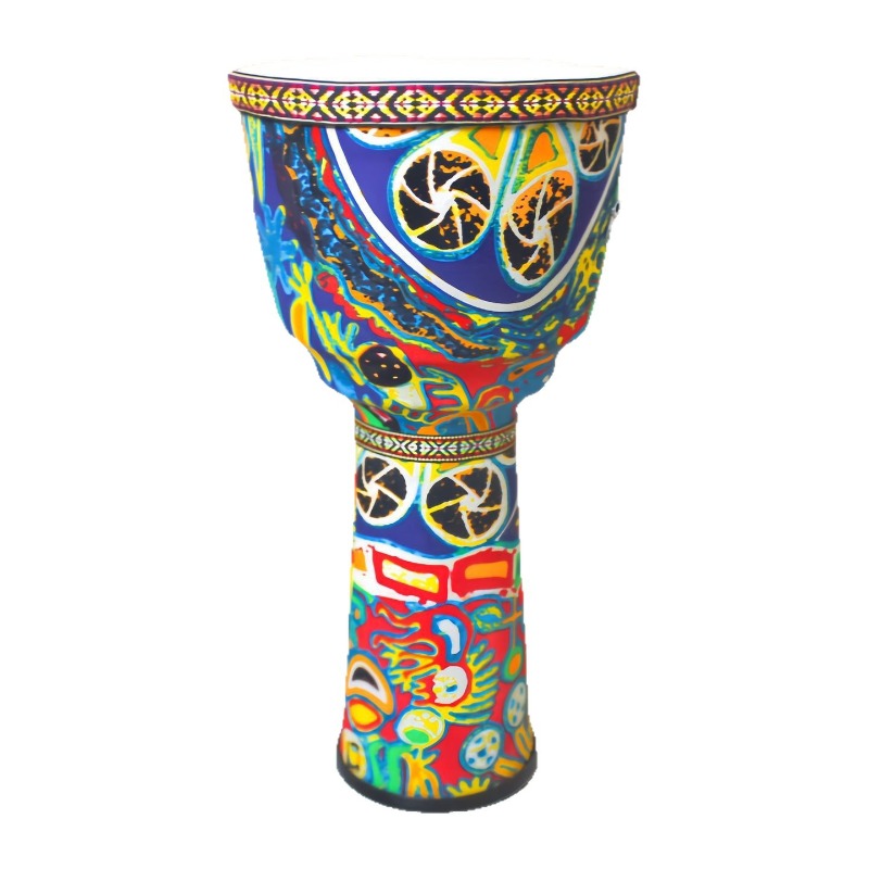 Musical Instrument Djembe - กลองเจมเบ้ขนาด 10 นิ้ว กลองแอฟริกันขนาดใหญ่สำหรับผู้ใหญ่และเด็ก กลองเจมเบ้สำหรับการแสดงระดับมืออาชีพ เครื่องดนตรีเคาะจังหวะแบบแอฟริกัน