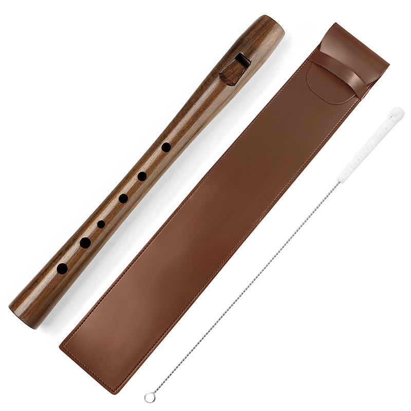 Musical Instrument Indian - ขลุ่ยอินเดีย Rose ไม้นกหวีด Windwood เครื่องดนตรีเล่นง่าย D