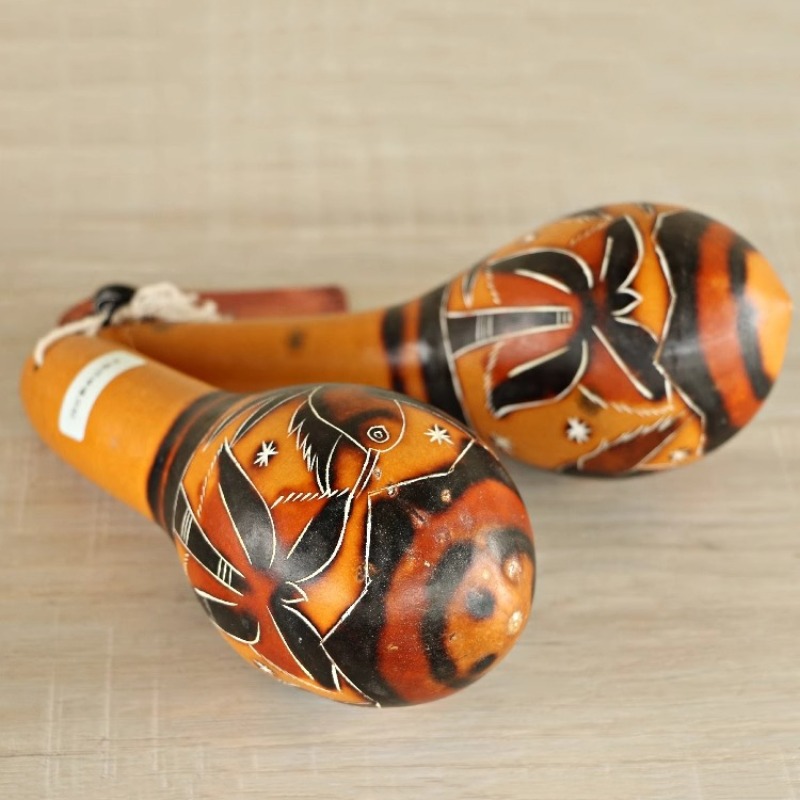 Musical Instrument Of Africa - แอฟริกา มาราก้าเด็กไม้มาราคัสดนตรีมือถือผู้ใหญ่ออร์ฟเครื่องดนตรีทำด้วยมือโยคะเสียงบำบัดเครื่องดนตรี