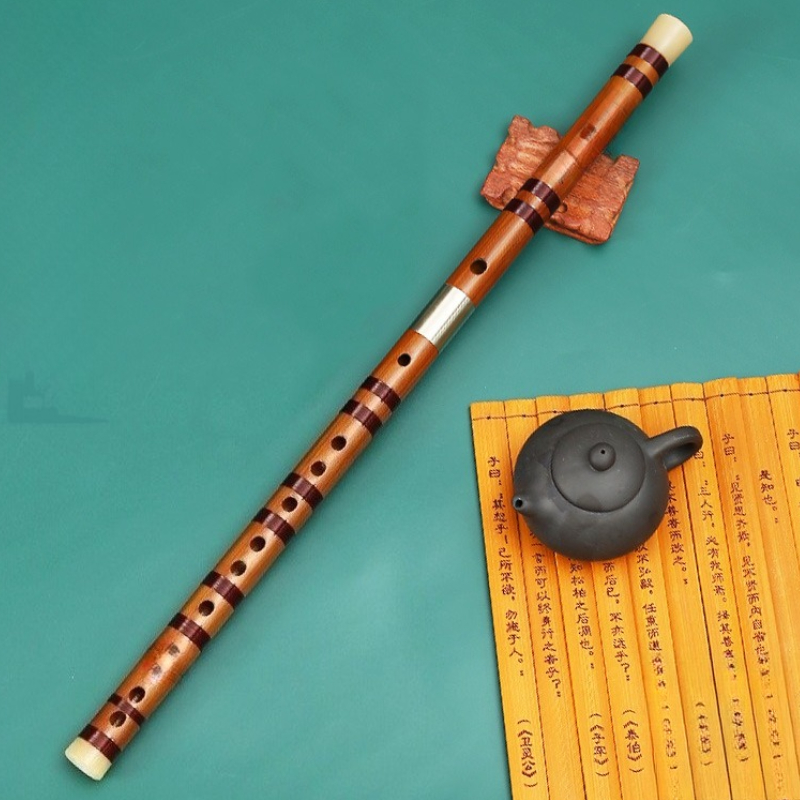 Musical Instrument Ancient - ขลุ่ยไม้ไผ่แบบมืออาชีพ ขลุ่ยพกพา ขลุ่ยเป่าแบบดั้งเดิมของจีน สำหรับผู้เริ่มต้น ขลุ่ยโบราณ เครื่องดนตรี