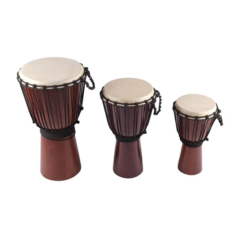 Musical Instrument Djembe - กลองเจมเบแบบปรับแต่งได้ กลองแอฟริกัน กลองมือ คุณภาพสูง เครื่องดนตรีประเภทเพอร์คัชชัน สำหรับเด็ก