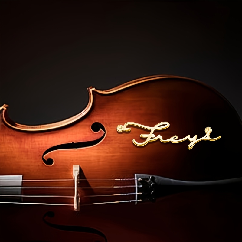 Musical Instrument Name - ป้ายชื่อตกแต่งแบบกำหนดเองพร้อมชื่อ ป้ายชื่อส่วนตัวสำหรับกีตาร์ ไวโอลิน เปียโน หรือเครื่องดนตรีอื่นๆ