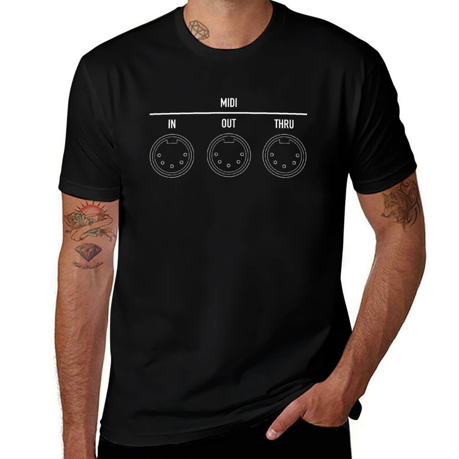 Musical Instrument Digital Interface - เครื่องดนตรีดิจิตอลอินเทอร์เฟซ (MIDI) - เสื้อยืดสีขาว เสื้อยืดแขนสั้นฤดูร้อนขนาดพลัสไซส์