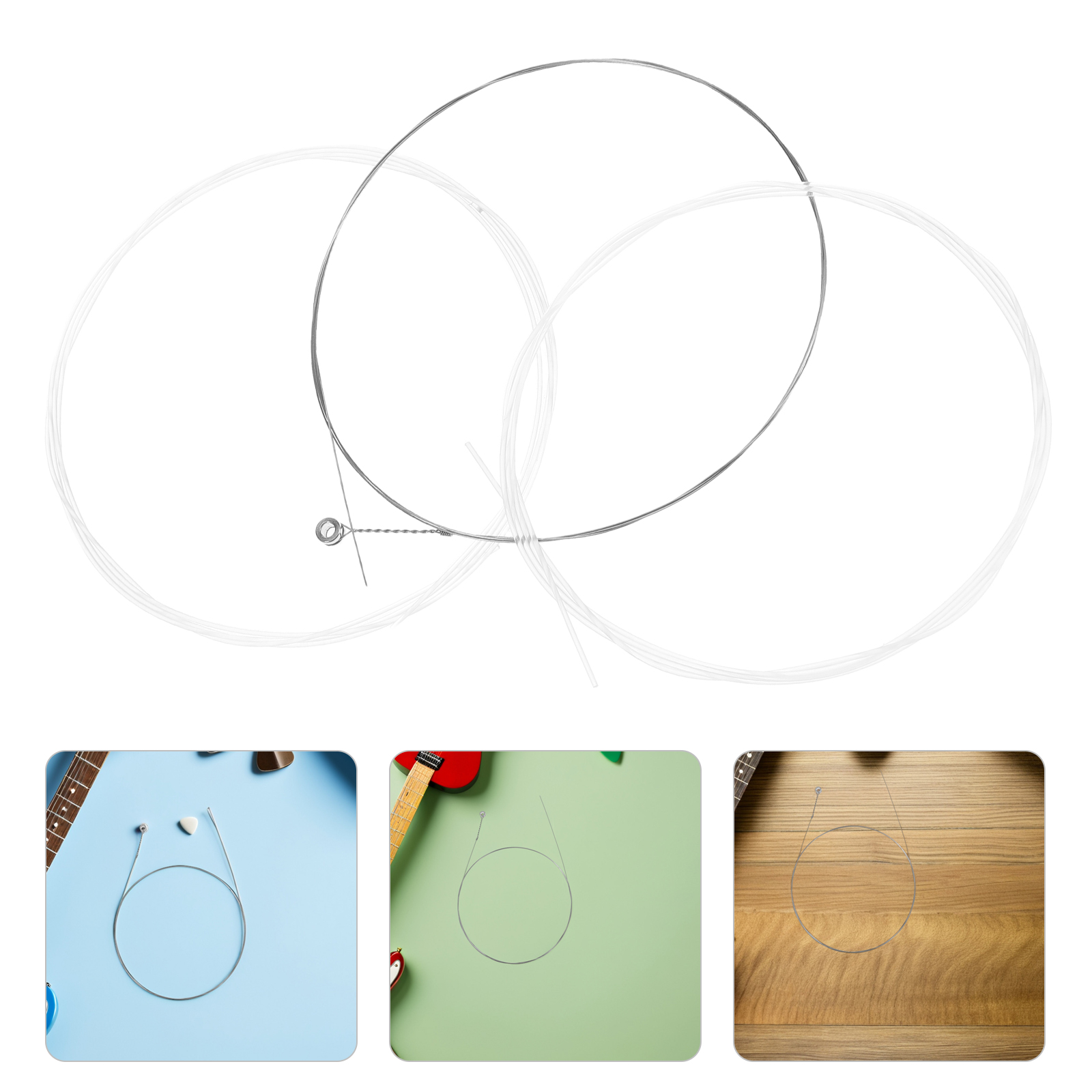 3 ชิ้นสายบาลาไลก้าเปลี่ยนสายไน - Musical Instrument Balalaika บทวิจารณ์และราคา