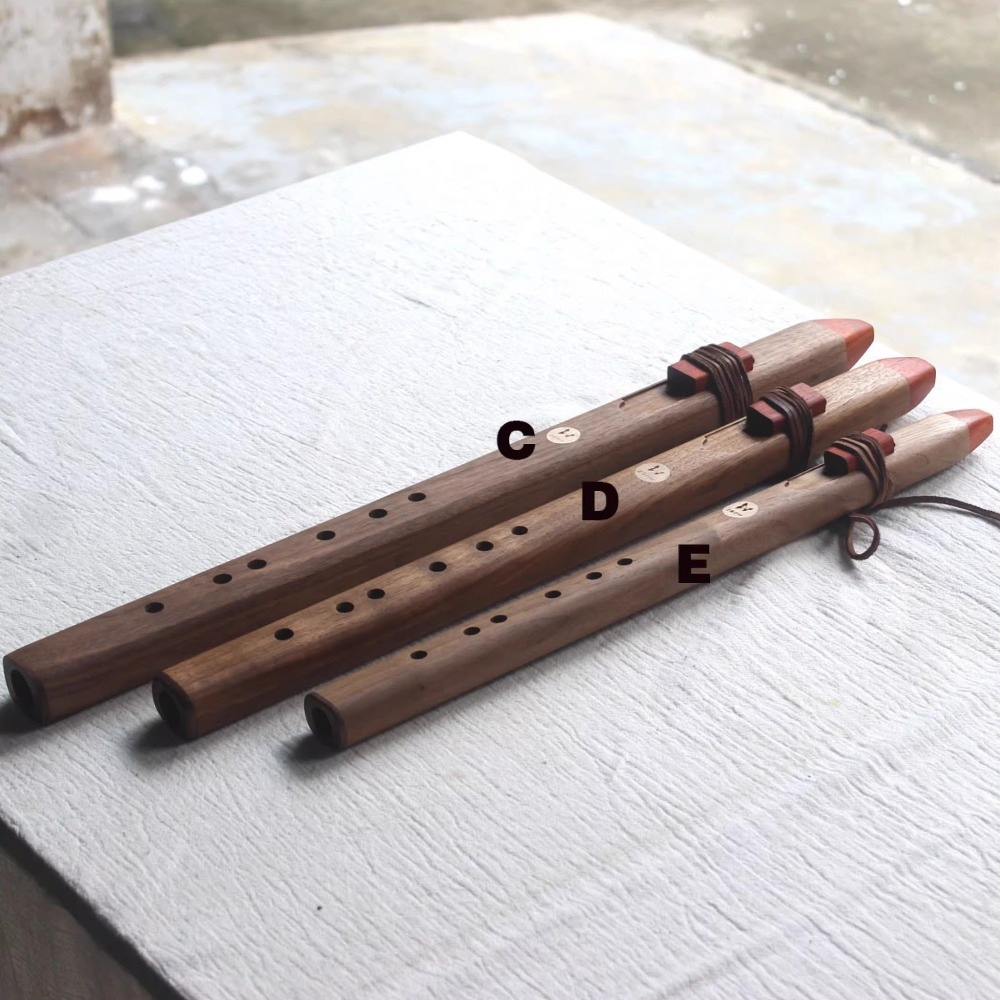 ขลุ่ยไม้แนวตั้งเสียง B/C/D/E/F - Musical Instrument Indian บทวิจารณ์และราคา
