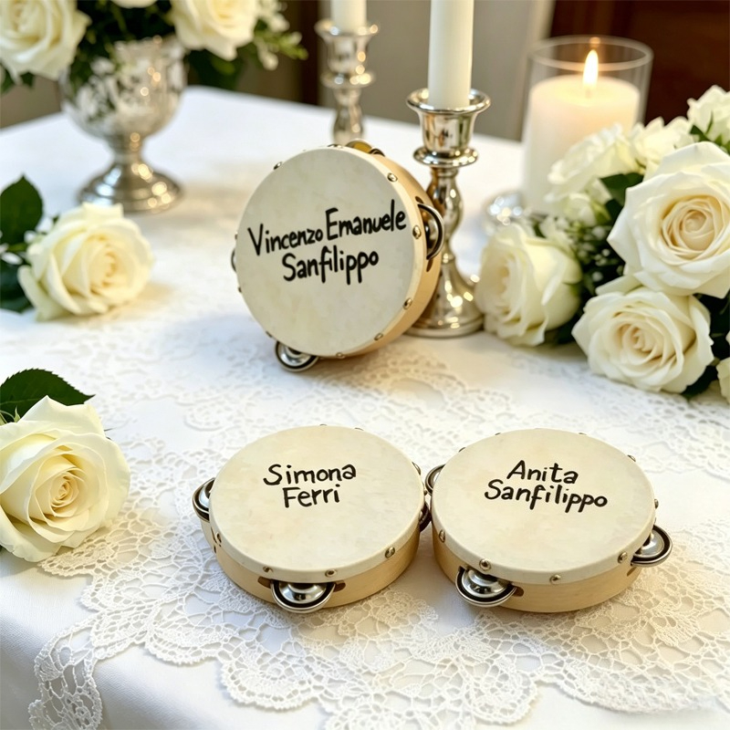 3/5 ชิ้น ﻿   กลองแทมบูรีนงานแต - Musical Instrument Name บทวิจารณ์และราคา