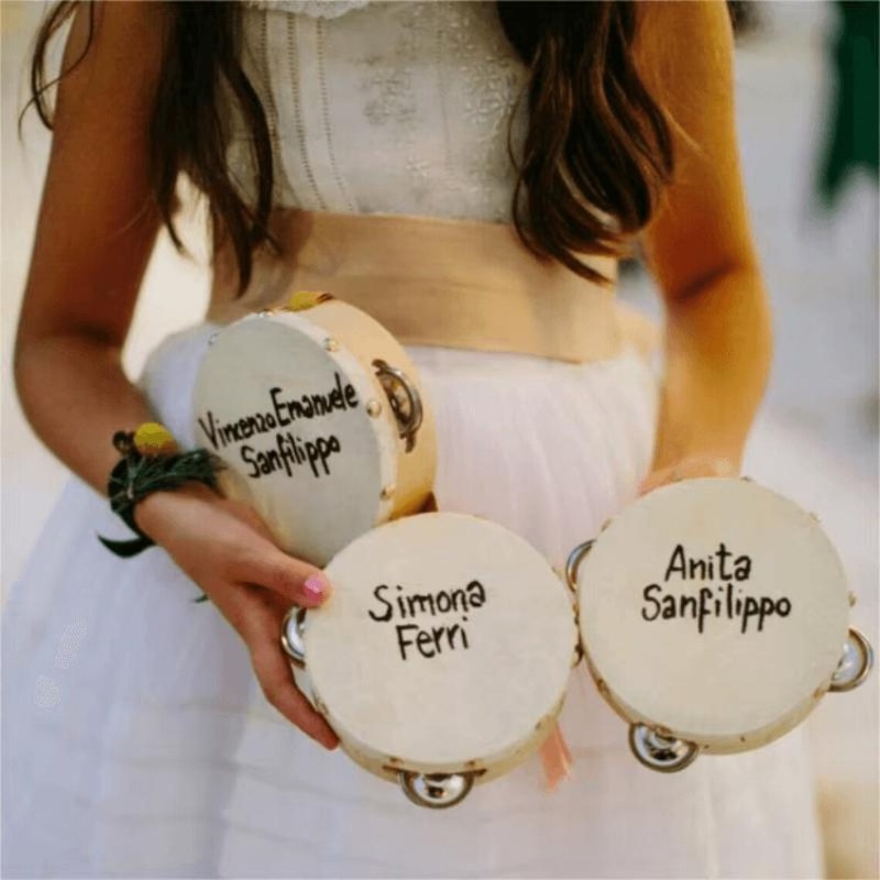 3/5 ชิ้น ﻿   กลองแทมบูรีนงานแต - Musical Instrument Name บทวิจารณ์และราคา