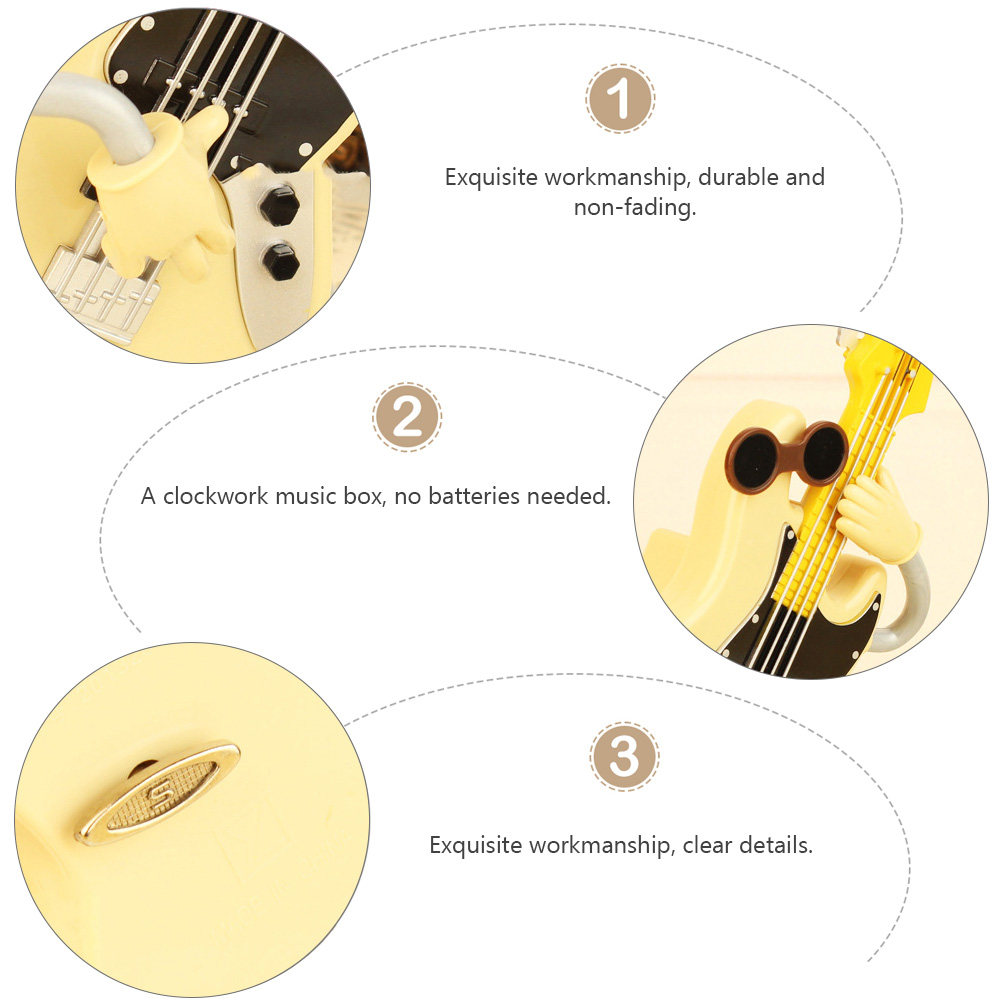 กล่องดนตรีกีตาร์เบส 1 ชิ้น สไต - Musical Instrument Ancient บทวิจารณ์และราคา