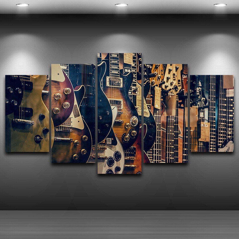 ไม่มีกรอบผ้าใบ 5 ชิ้น Vintage  - Musical Instrument Of Africa บทวิจารณ์และราคา