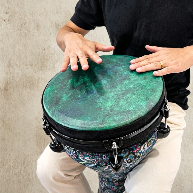 กลองแอฟริกันขนาด 12 นิ้ว แบบพก - Musical Instrument Djembe บทวิจารณ์และราคา