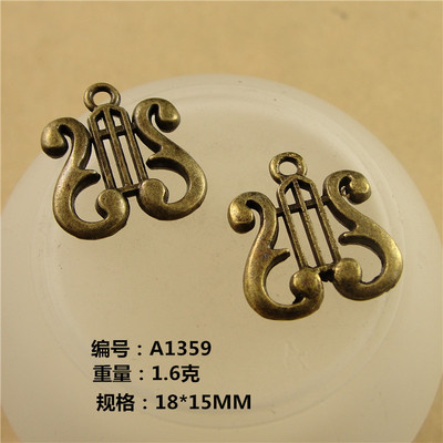 100pcs 17x16 มม.สังกะสีอัลลอยด - Musical Instrument Ancient บทวิจารณ์และราคา
