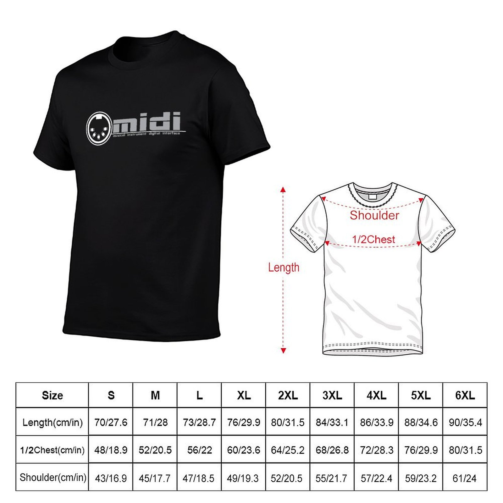 MIDI - เสื้อยืดลาย Musical Ins - Musical Instrument Digital Interface บทวิจารณ์และราคา