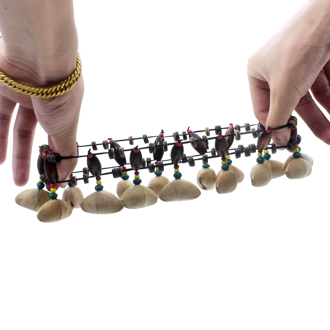 IRIN สร้อยข้อมือเปลือกถั่ว ระฆ - Musical Instrument Djembe บทวิจารณ์และราคา